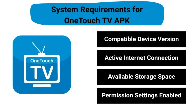 System Requirements-for OneTouch TV APK
